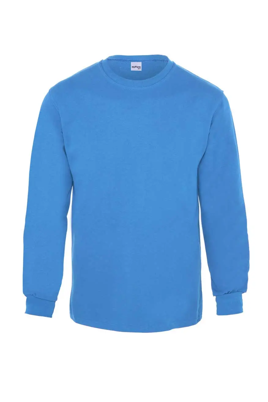 Myform Eco 8125 Turkuaz Bisiklet Yaka Sweatshirt