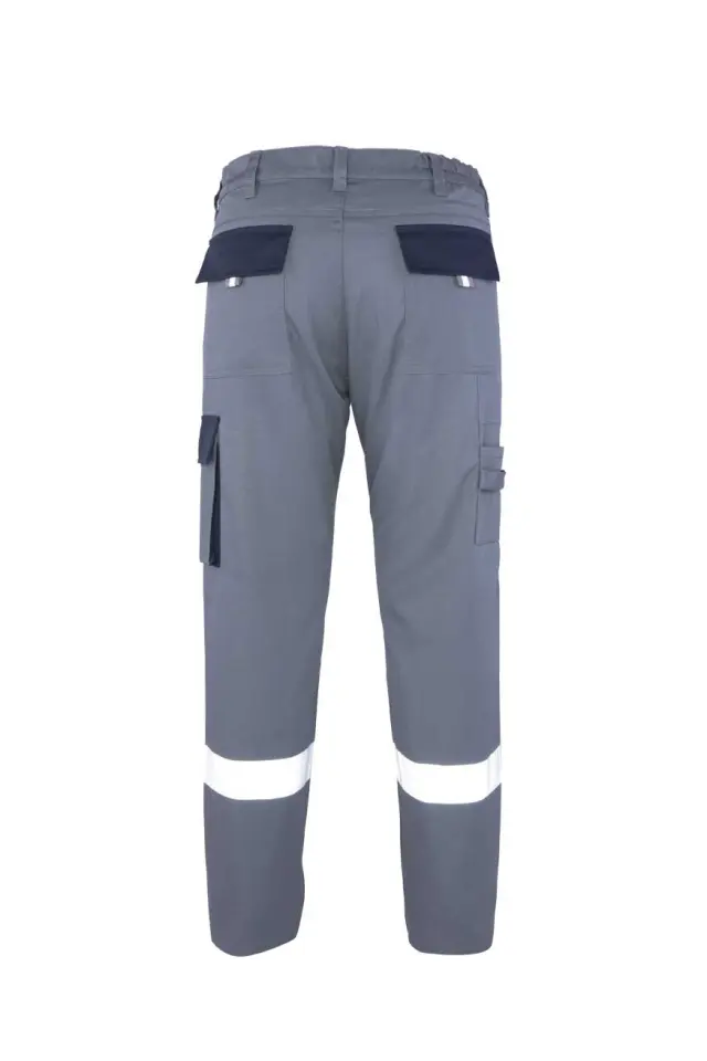 Myform Palmira Plus 2141 Gri Reflektörlü İş Pantolonu