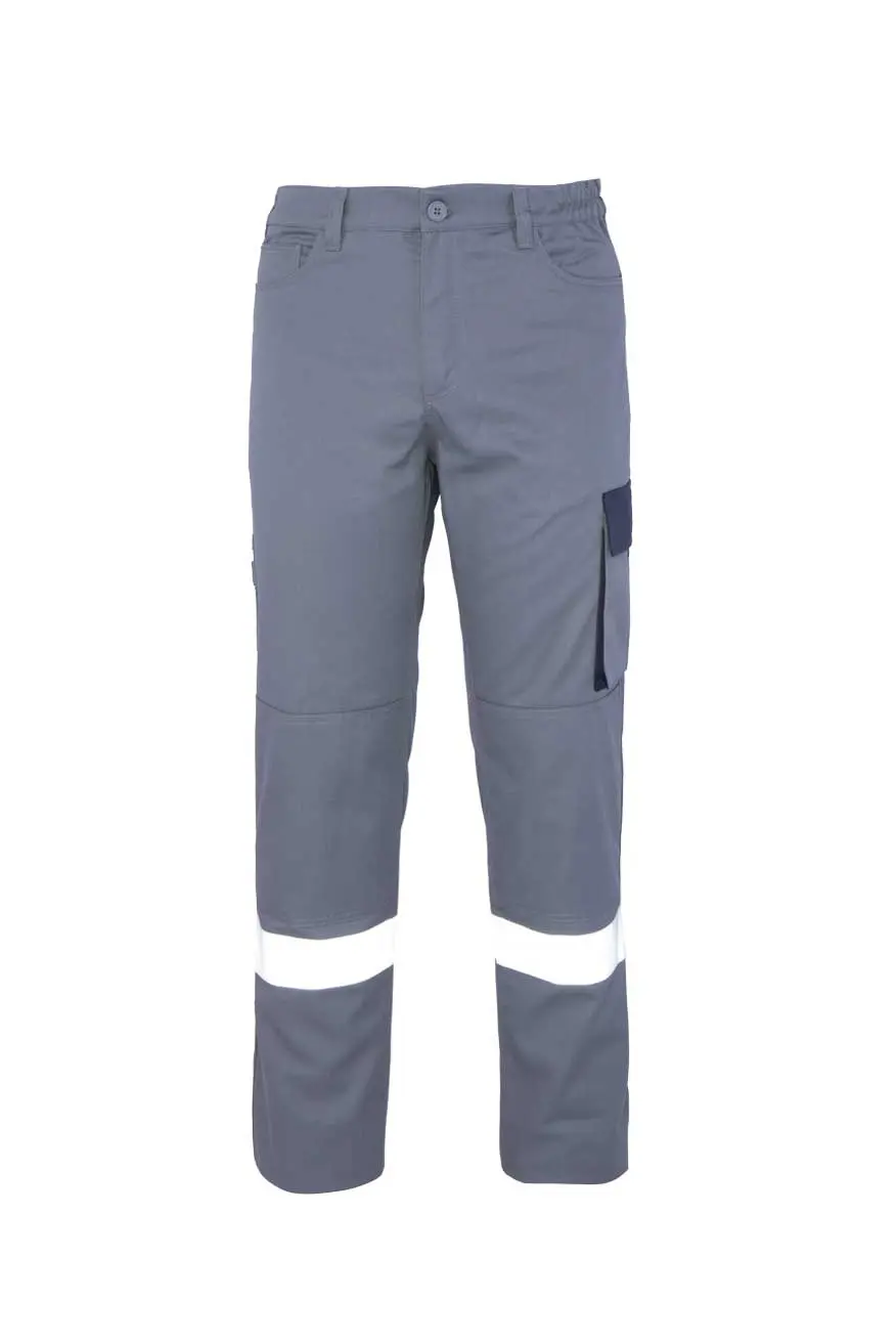 Myform Palmira Plus 2141 Gri Reflektörlü İş Pantolonu