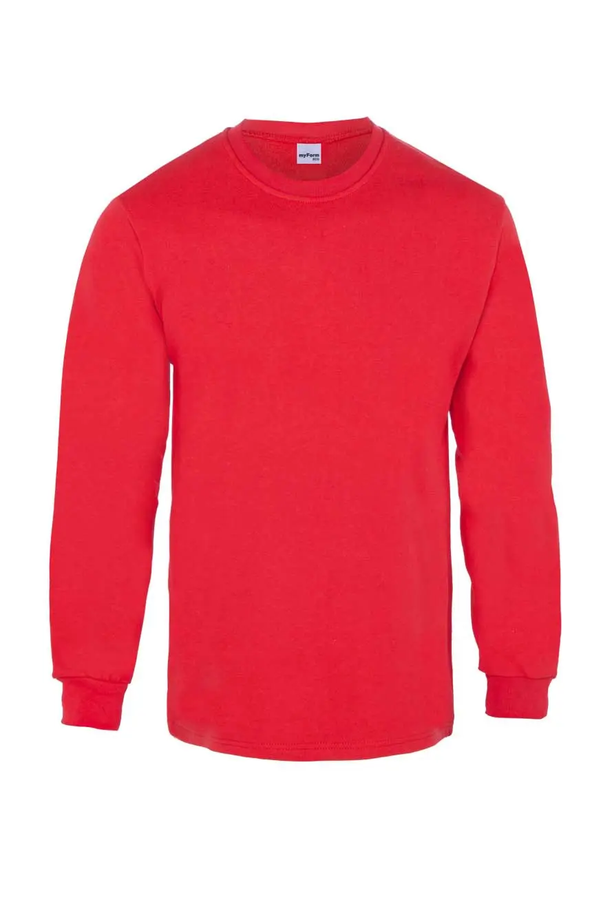Myform Eco 8125 Kırmızı Bisiklet Yaka Sweatshirt