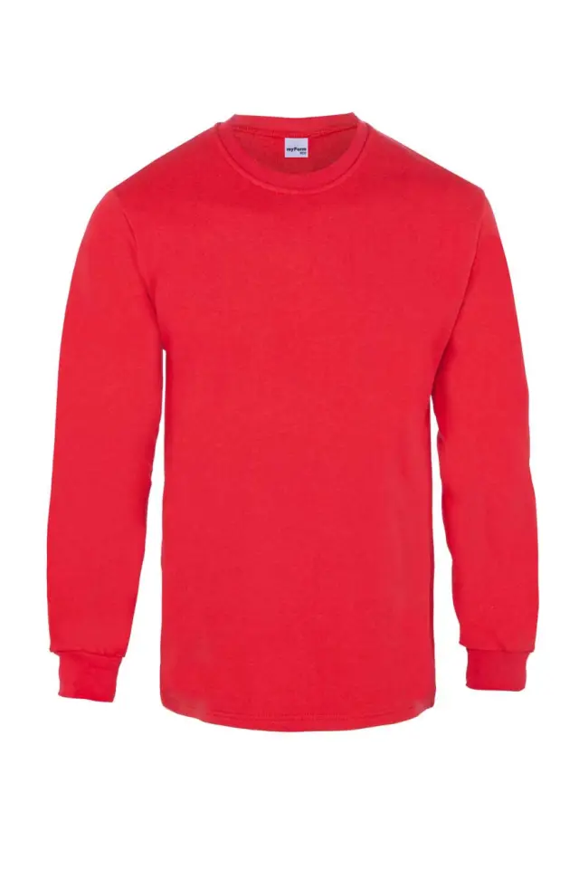 Myform Eco 8125 Kırmızı Bisiklet Yaka Sweatshirt