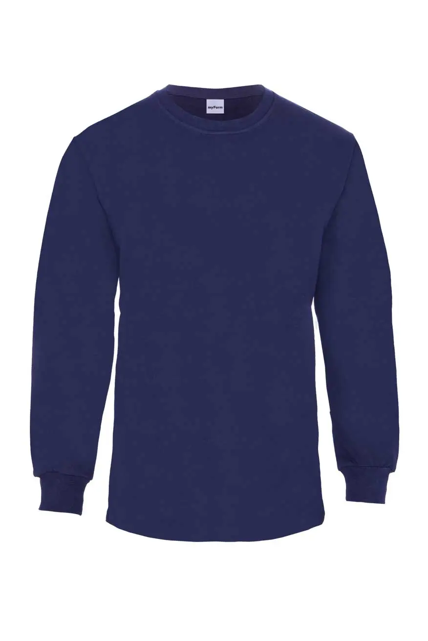 Myform Eco 8125 Lacivert Bisiklet Yaka Sweatshirt