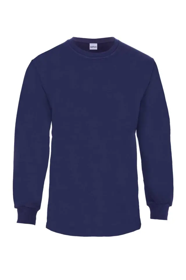 Myform Eco 8125 Lacivert Bisiklet Yaka Sweatshirt