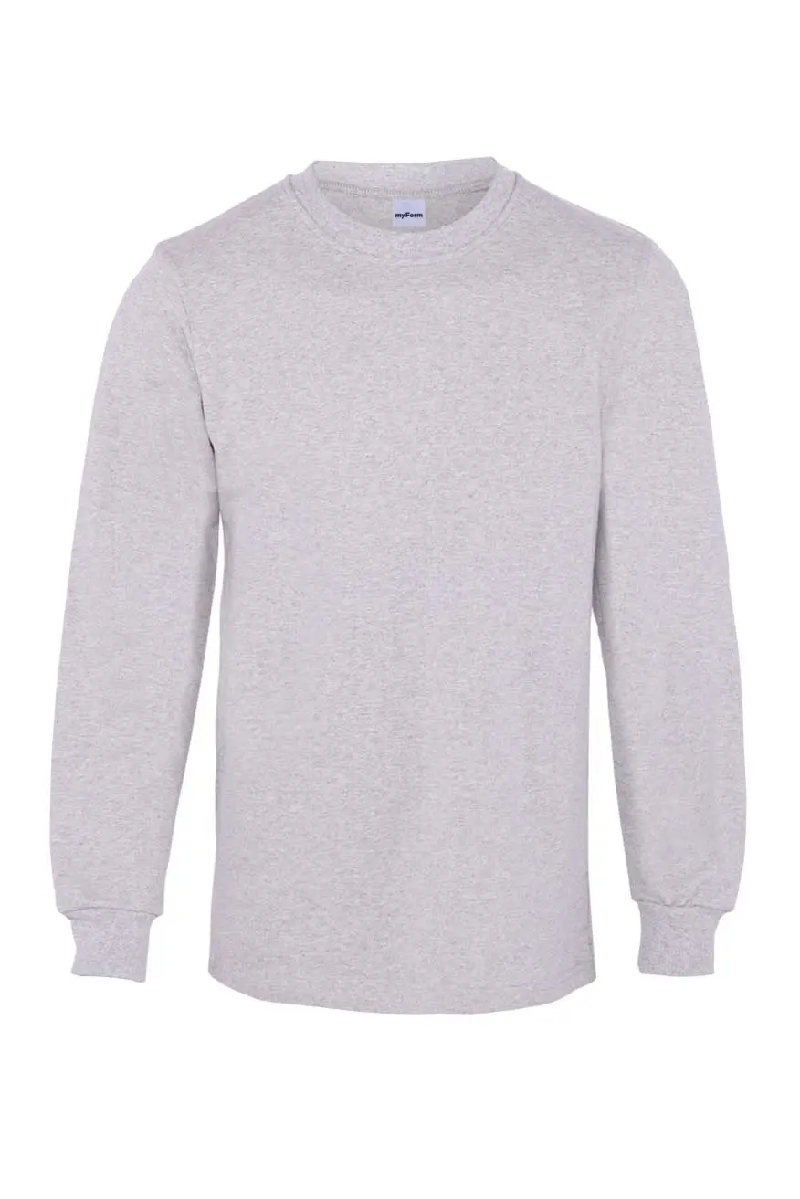 Myform Eco 8125 Gri Bisiklet Yaka Sweatshirt