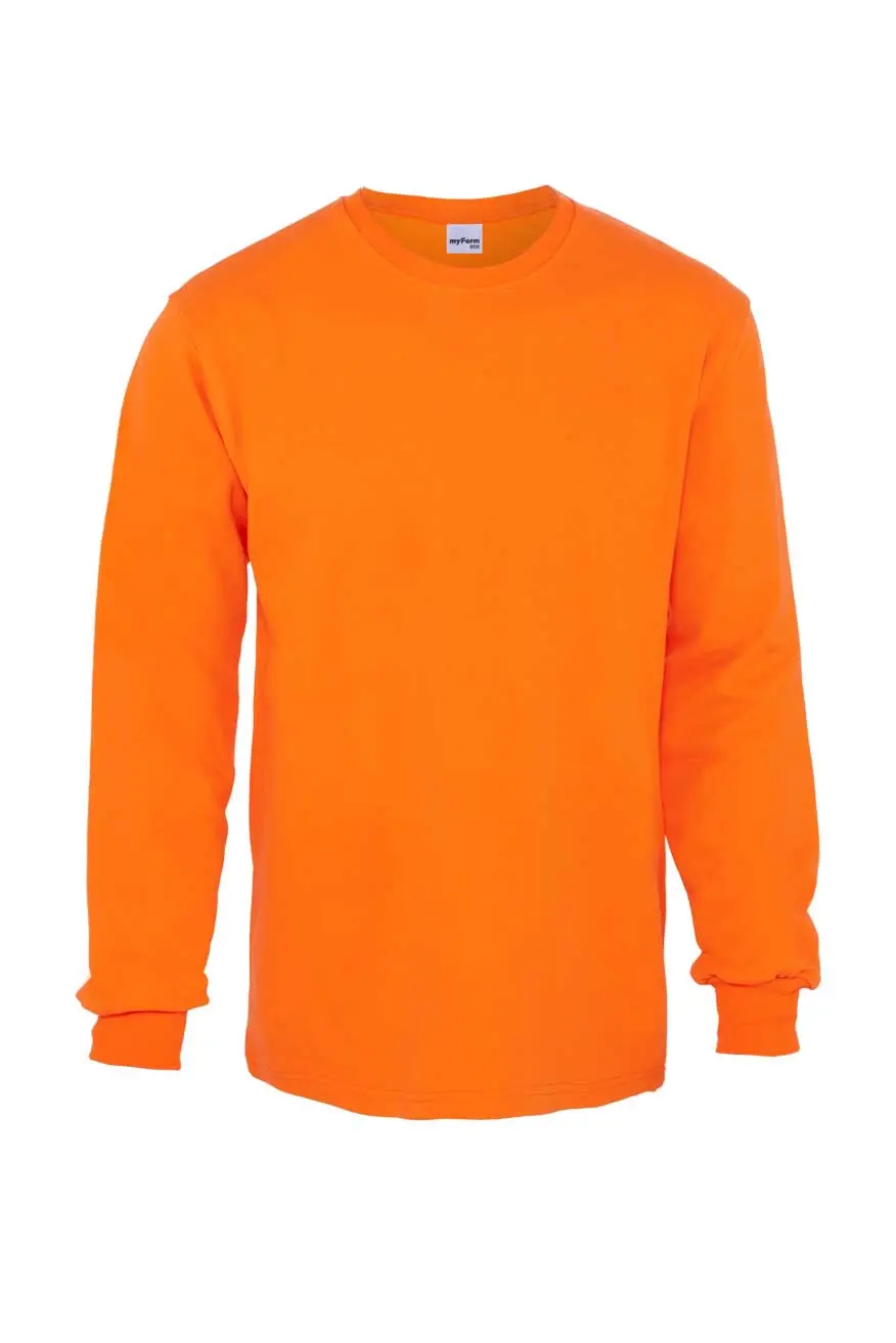 Myform Eco 8125 Turuncu Bisiklet Yaka Sweatshirt