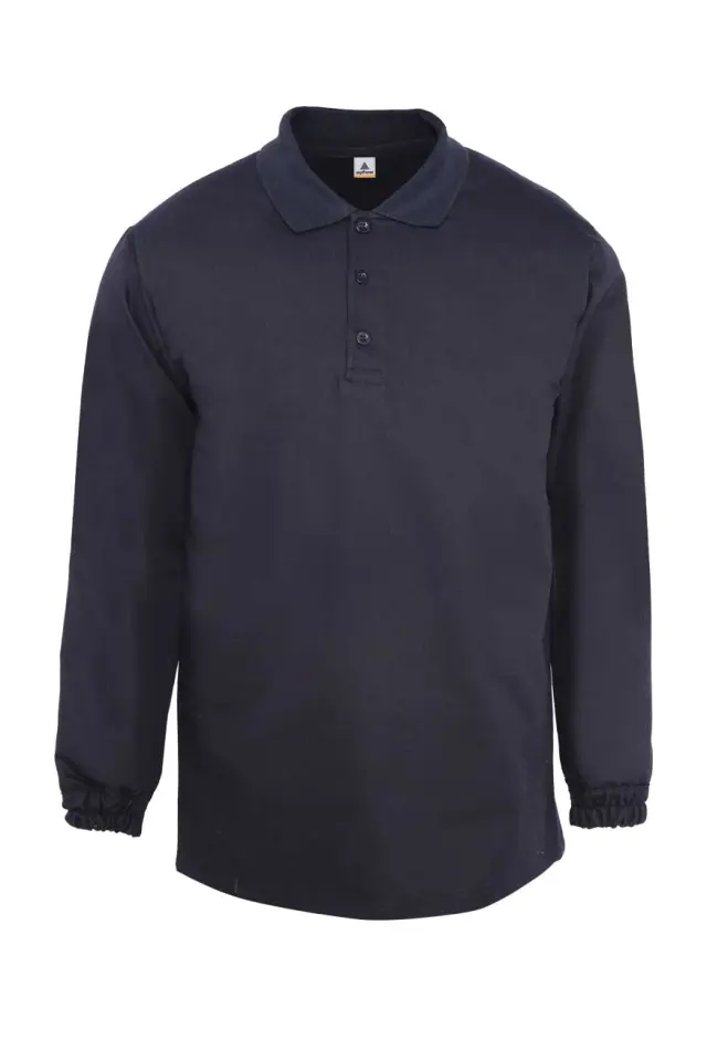 Myform 8117 Siyah Destekli Polo Sweatshirt