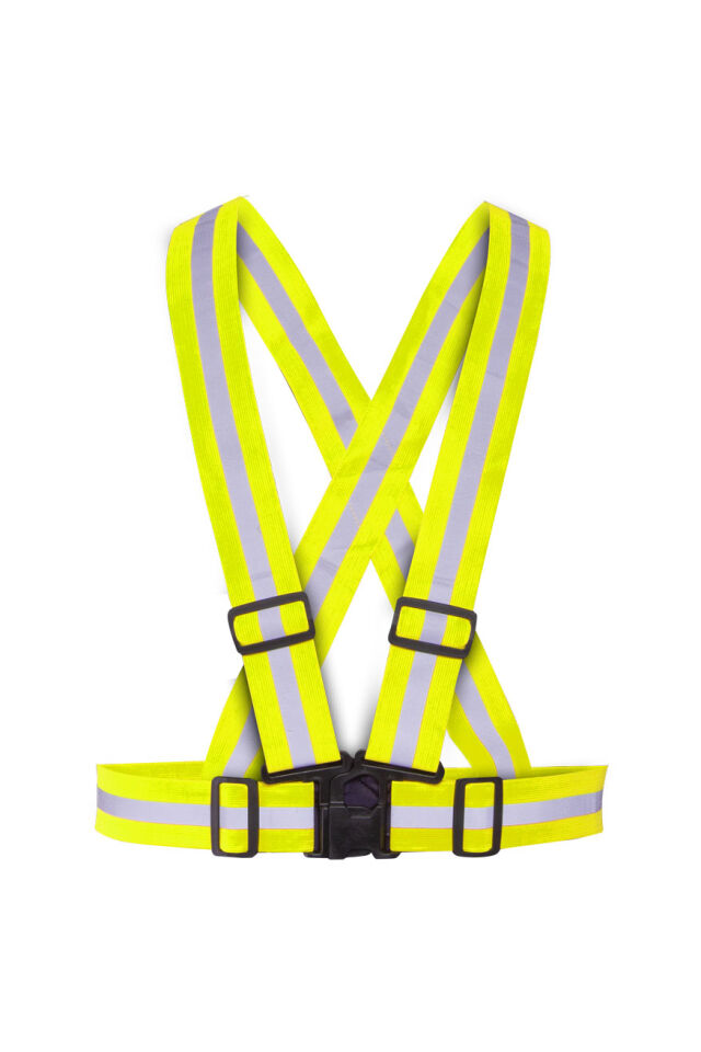 Myform 15160 Olympus Hi-Vis V Strap Sarı Reflektörlü Yelek