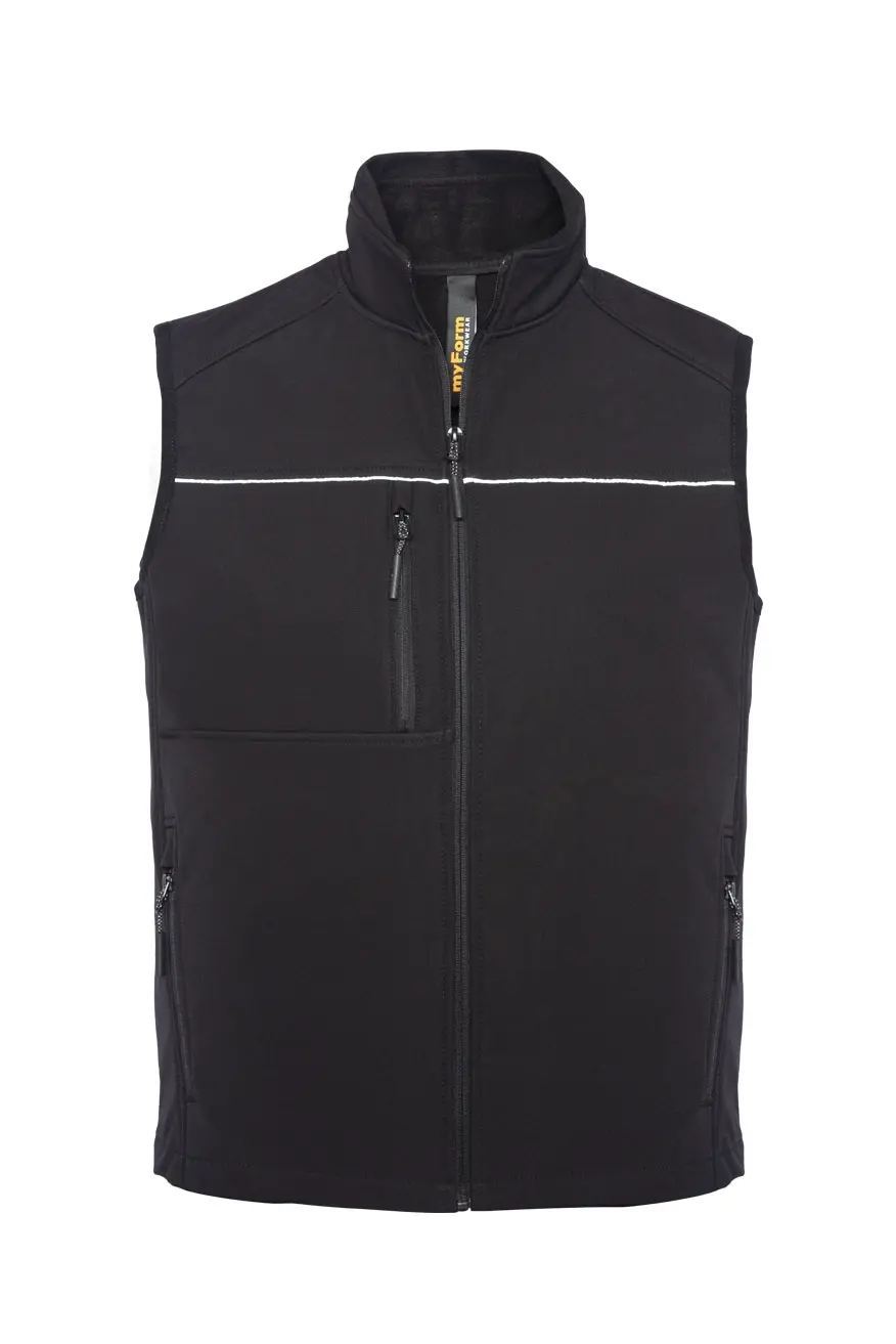 Myform Softshell 9121 Siyah Outdoor İş Yeleği