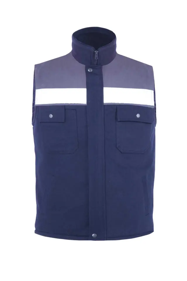 Myform Winto 9135 Lacivert Gri Kapitoneli İş Yeleği