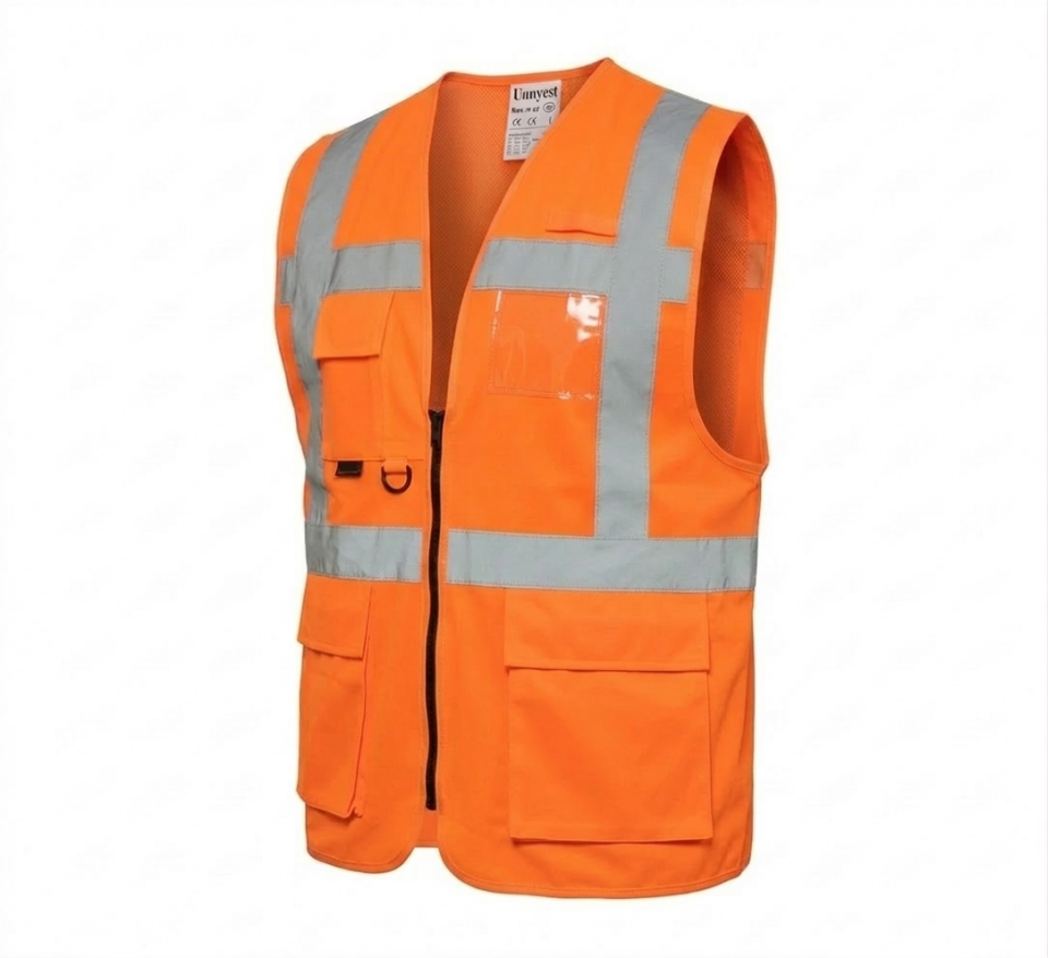 Uniwest UW-112 Yönetici Mühendis Yeleği Turuncu