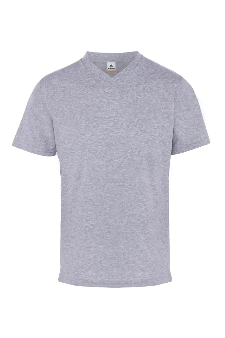 Myform Festival V Yaka 8152 Gri T-Shirt