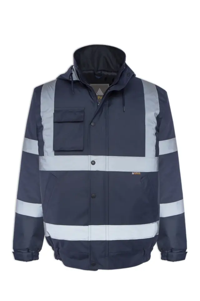 Myform 3128 Lacivert Reflektörlü Bomber İş Montu