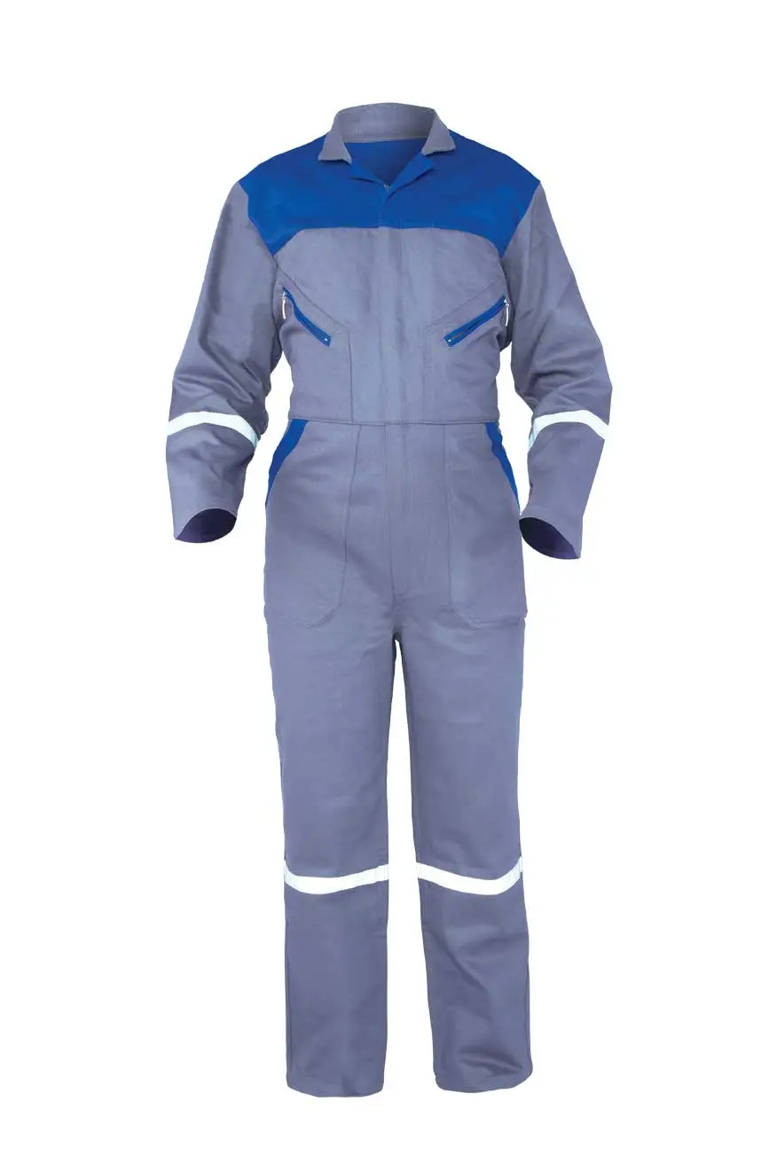 Myform Rescue 10109 Teknik Kollu Gri Reflektörlü İş Tulumu