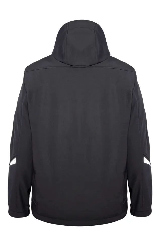 Myform Discover 3130 Siyah Kapüşonlu Softshell Mont