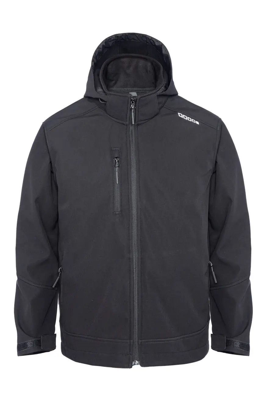 Myform Discover 3130 Siyah Kapüşonlu Softshell Mont