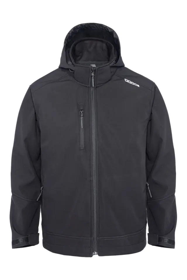 Myform Discover 3130 Siyah Kapüşonlu Softshell Mont