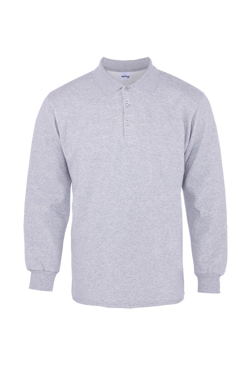 Myform Comfort Polo Pike Uzun Kollu 8153 Gri T-Shirt