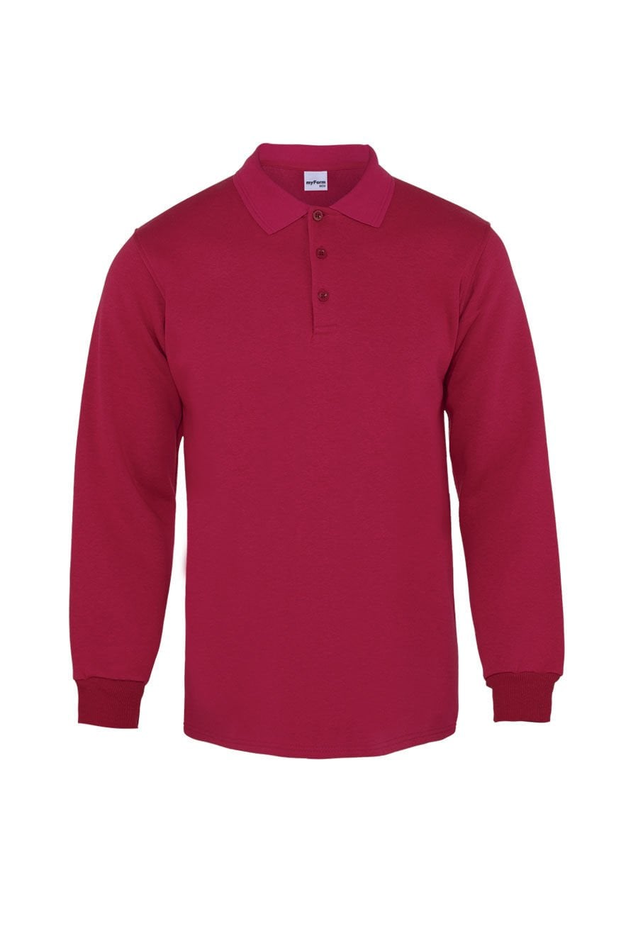 Myform Comfort Polo Pike Uzun Kollu 8153 Bordo T-Shirt
