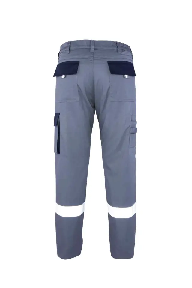 Myform Palmira Platin 2162 Gri/Lacivert İş Pantolonu
