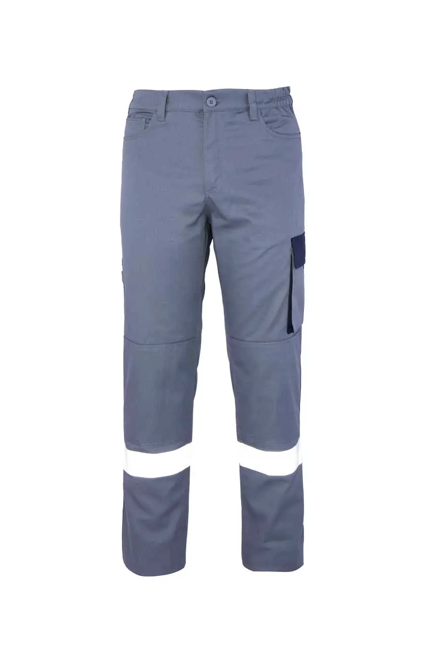 Myform Palmira Platin 2162 Gri/Lacivert İş Pantolonu