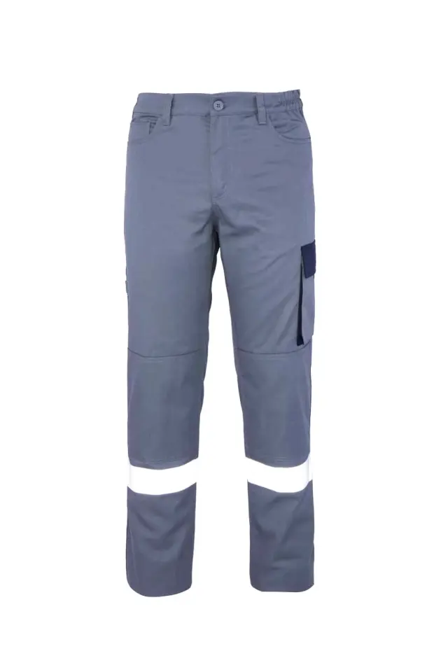 Myform Palmira Platin 2162 Gri/Lacivert İş Pantolonu