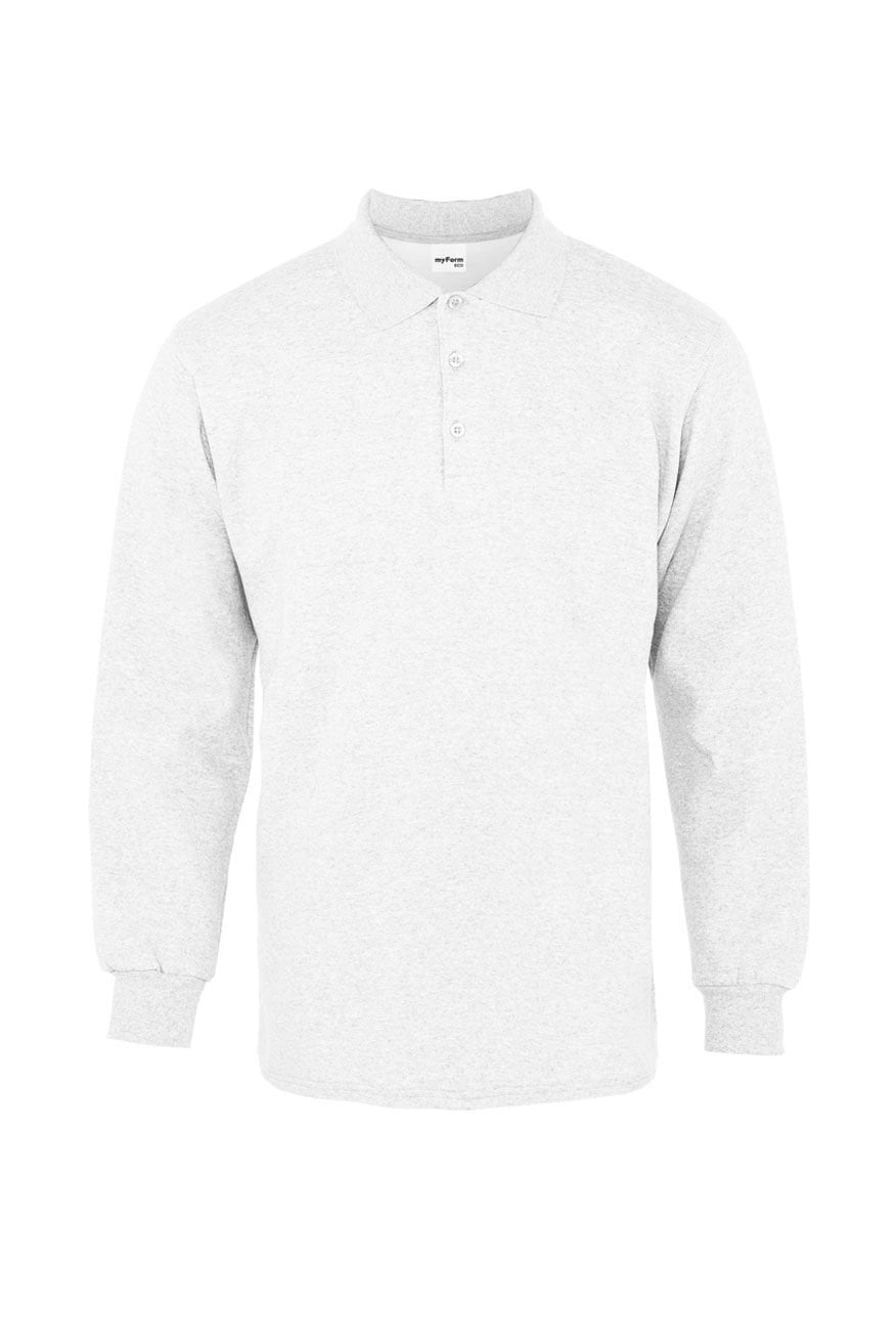 Myform Comfort Polo Pike Uzun Kollu 8153 Beyaz T-Shirt