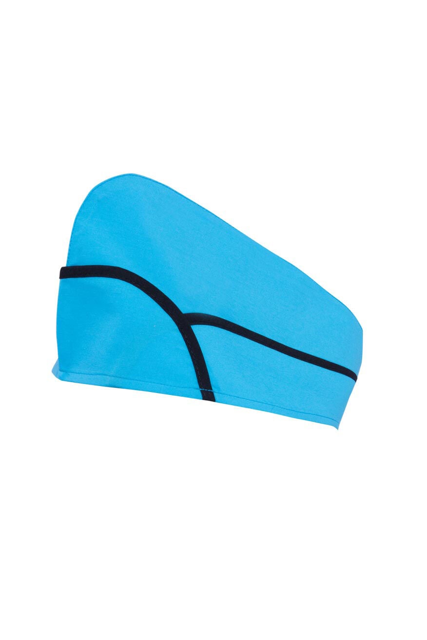 Myform Kayık Kep 11106 Turkuaz/Siyah Aşçı Kepi