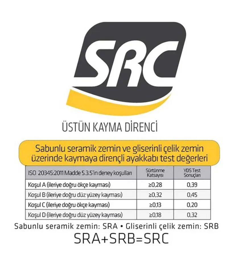 YDS FLPP 1606 S1P İŞ AYAKKABISI GRİ