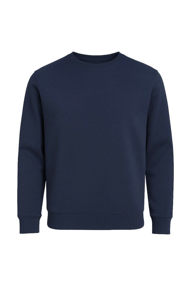 Myform Comfort Bisiklet Yaka 8164 Lacivert Sweatshirt