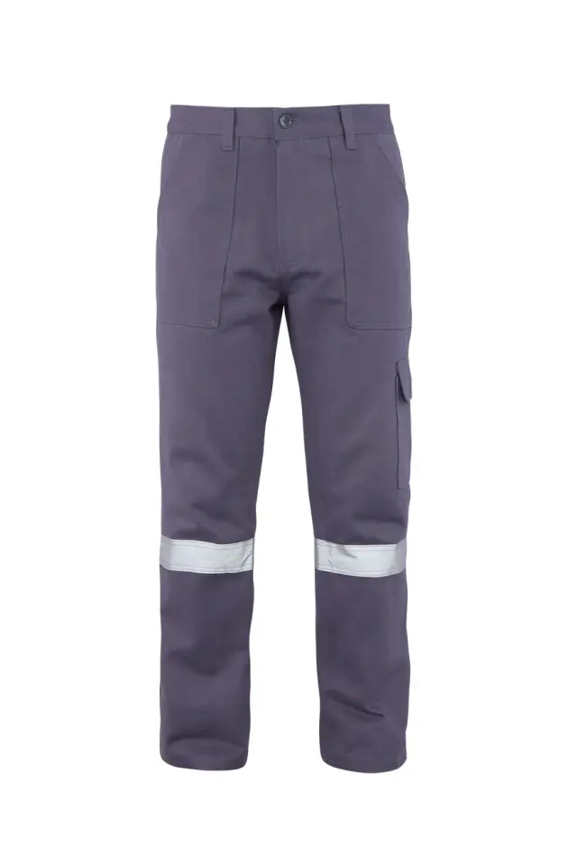Myform Simplex 7/7 2958 Gri Reflektörlü İş Pantolonu