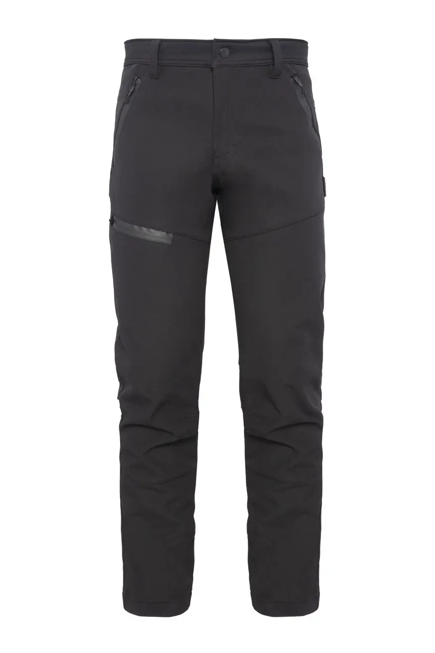 Myform Softshell 2154 Siyah Reflektörlü İş Pantolonu