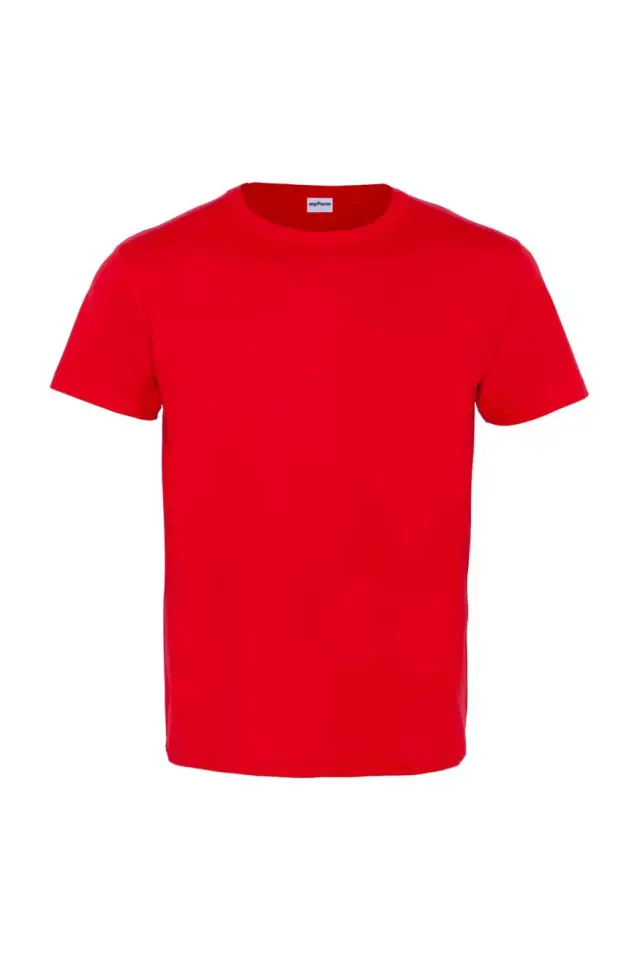 Myform Festival Bisiklet Yaka 8113 Kırmızı T-Shirt