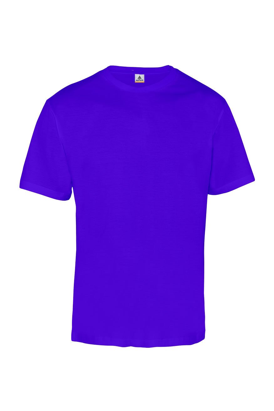 Myform Comfort Bisiklet Yaka Supreme 8128 Saks Mavi T-Shirt