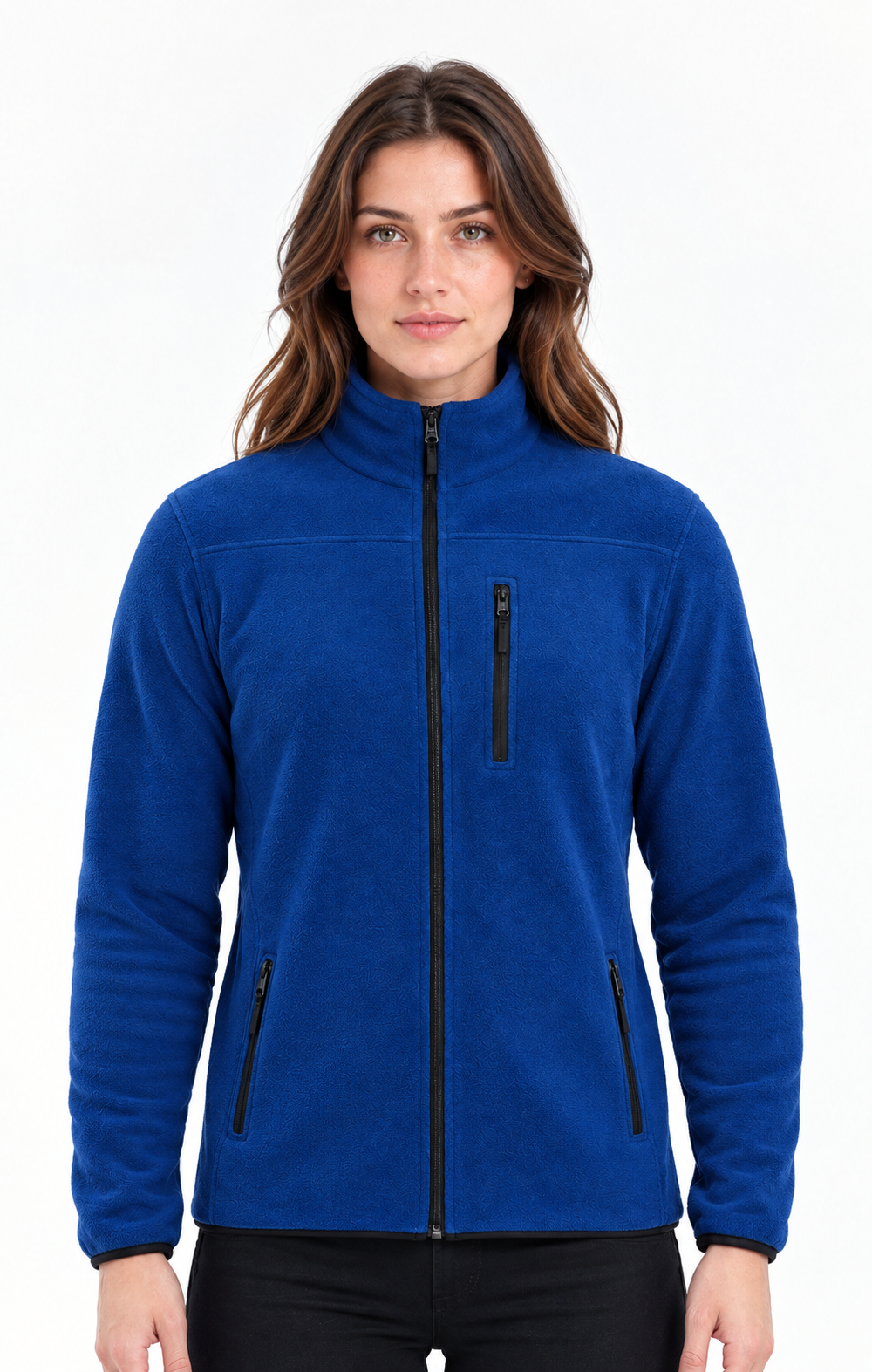 Prowess Titan 1502 Kadın Saks Mavi 3 Cepli Polar Mont
