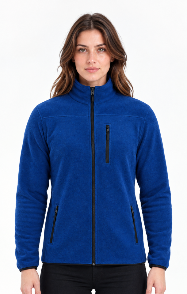Prowess Titan 1502 Kadın Saks Mavi 3 Cepli Polar Mont