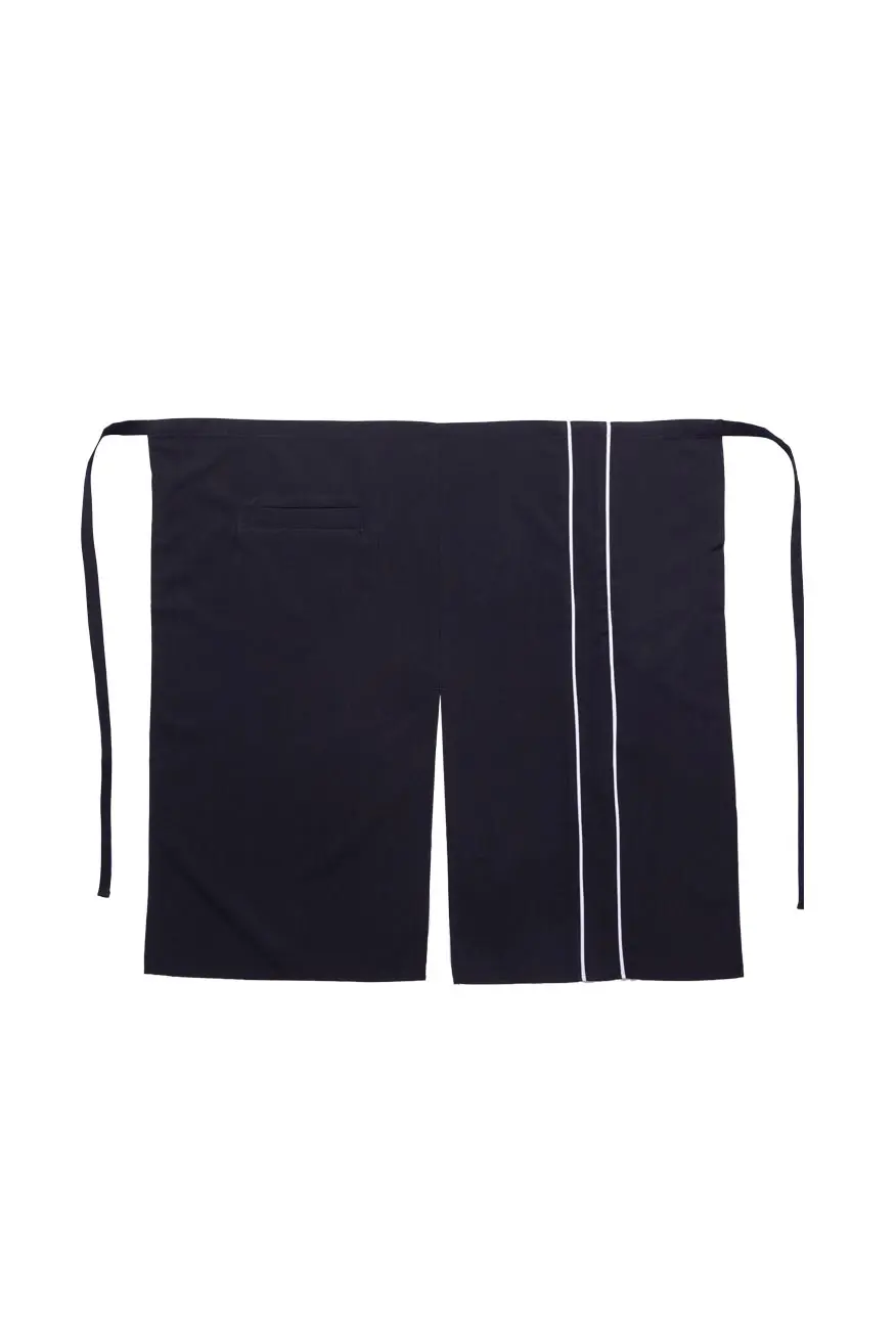 Myform Apron 6114 Siyah Belden Cepli İş Önlüğü