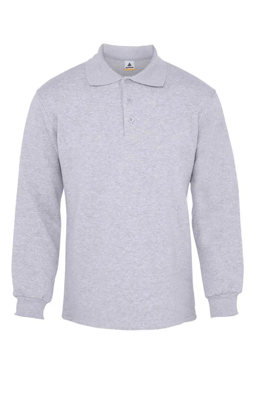 Myform Comfort 8115 Gri Polo Yaka Sweatshirt