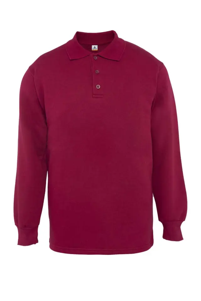 Myform Comfort 8115 Bordo Polo Yaka Sweatshirt