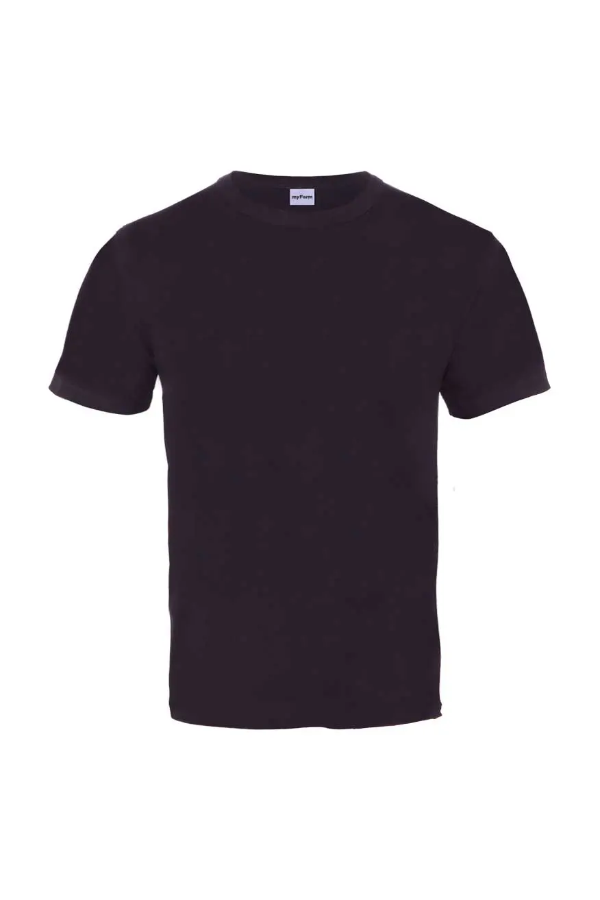 Myform Festival Bisiklet Yaka 8113 Siyah T-Shirt
