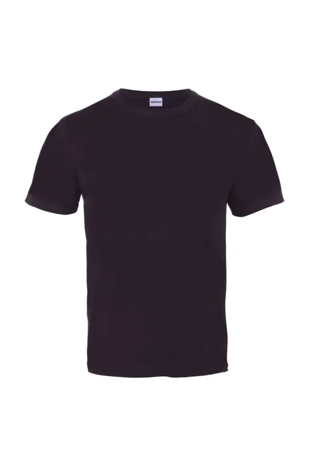 Myform Festival Bisiklet Yaka 8113 Siyah T-Shirt