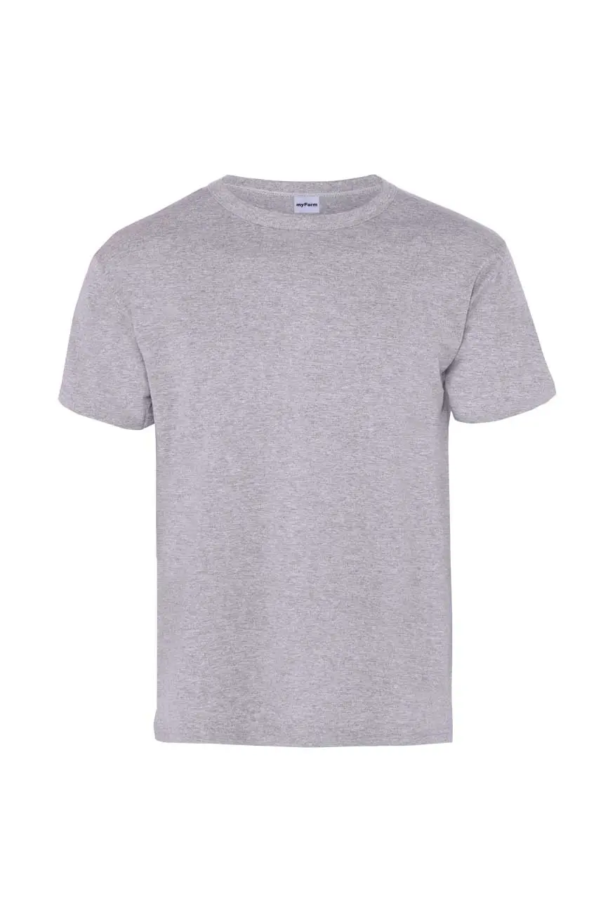 Myform Festival Bisiklet Yaka 8113 Gri T-Shirt