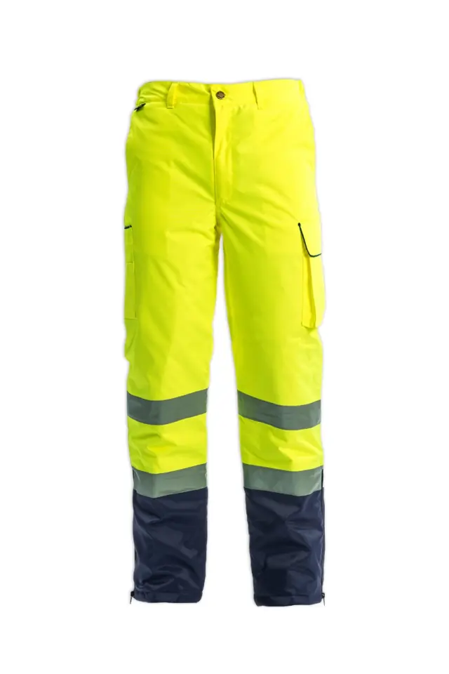 Myform Olympus HI-VIS 2145 Reflektörlü İş Pantolonu Sarı/Lac