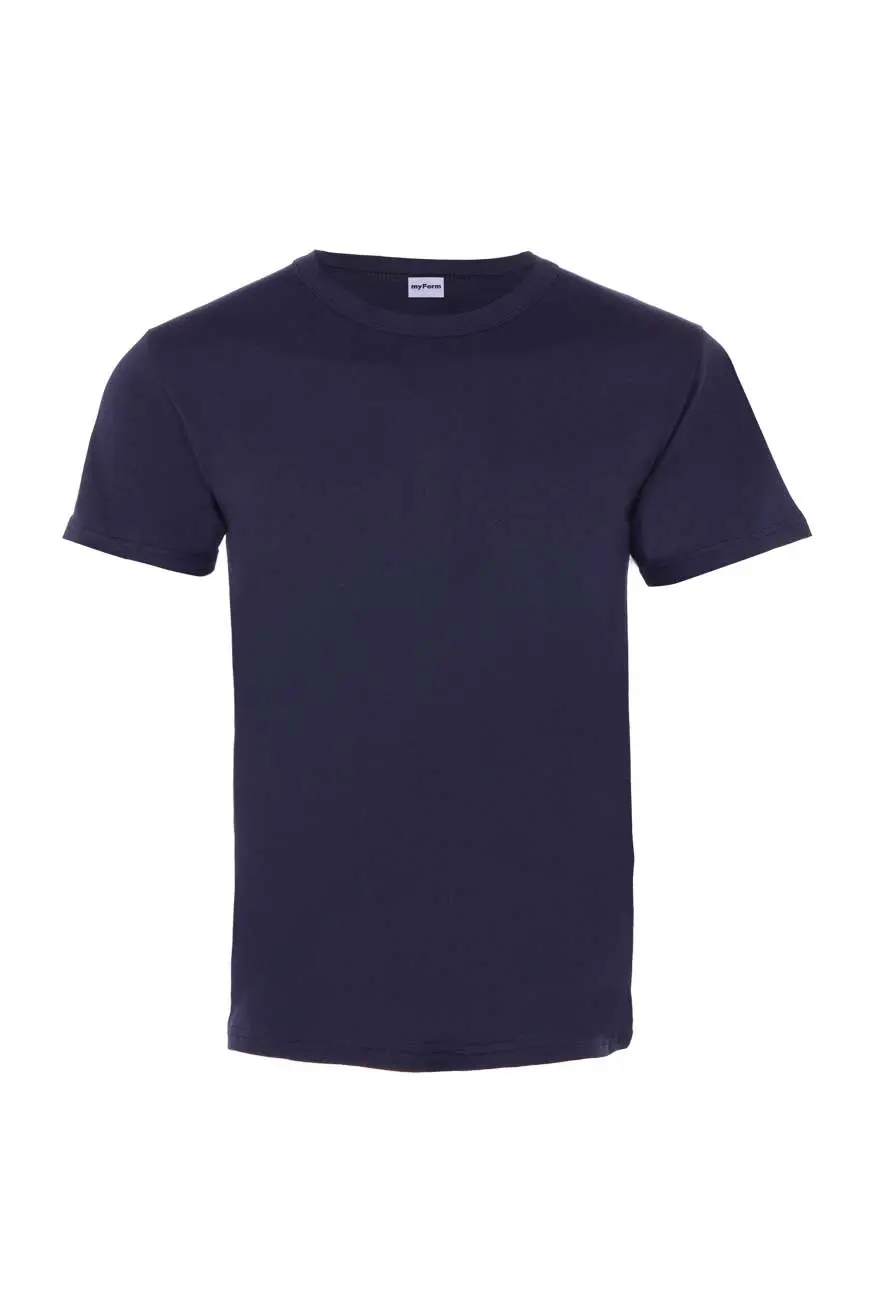Myform Festival Bisiklet Yaka 8113 Lacivert T-Shirt