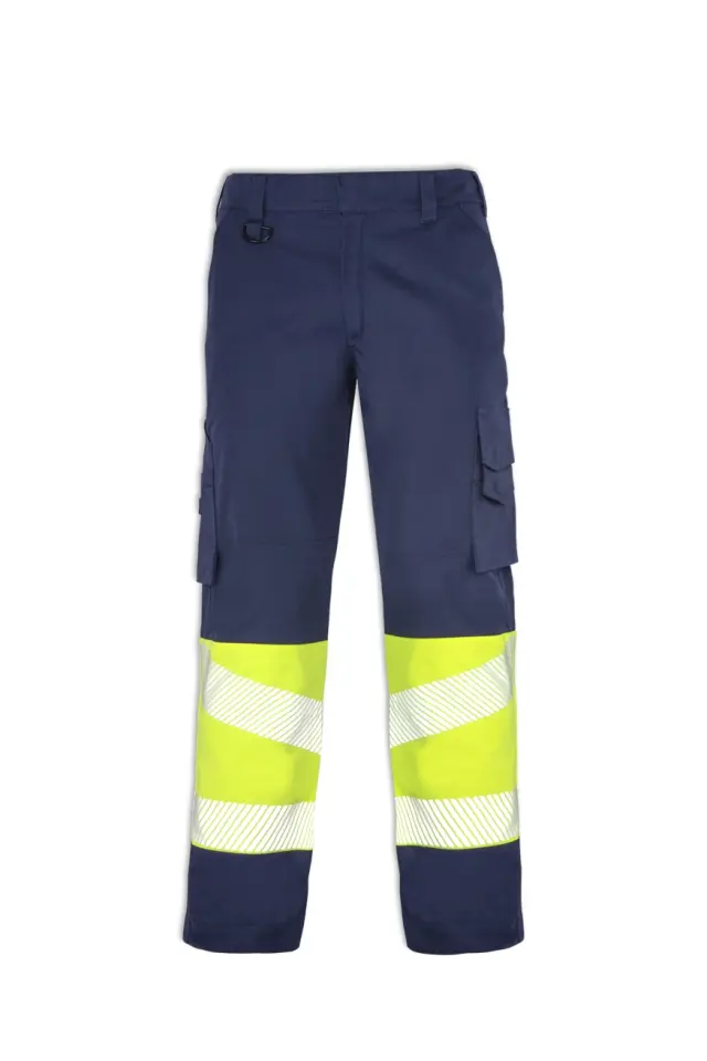 Myform Olympus Kontrast Güvenlik Pantolonu Sarı/Lacivert 2155