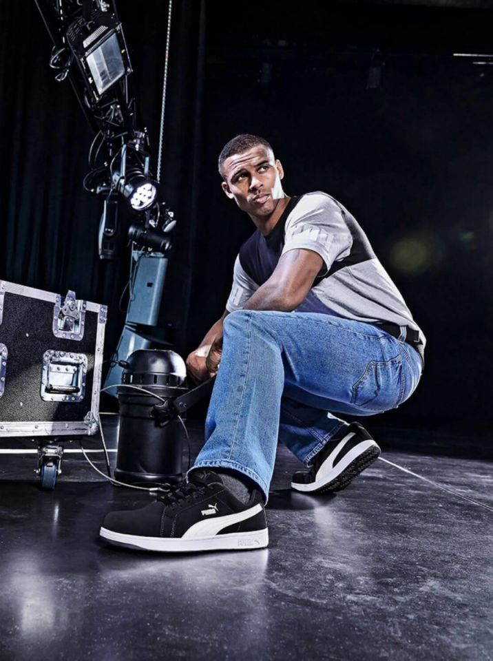 PUMA Safety Iconic Black Low S1PL ESD İş Ayakkabısı